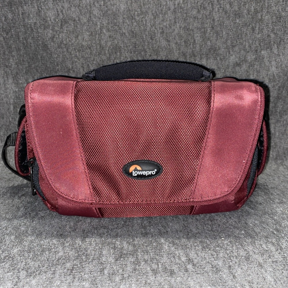 Lowepro Edit 130 Video Camera Bag (Maroon) Should Strap Adjustable Zipper Pocket